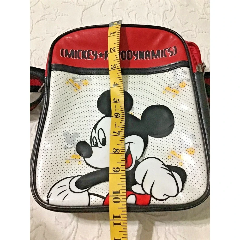 Disney Mickey Mouse Purse Red White Black Small Bookbag Tote Shoulder Strap Y2K